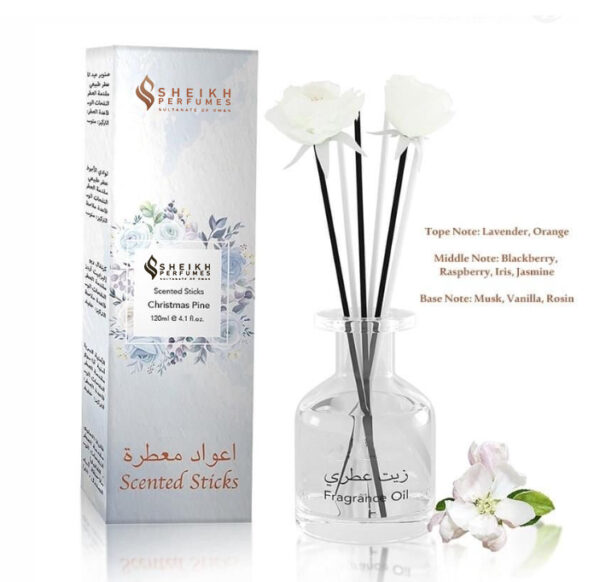 اعواد معطرة مع ١٢٠ مل من الزيت العطري